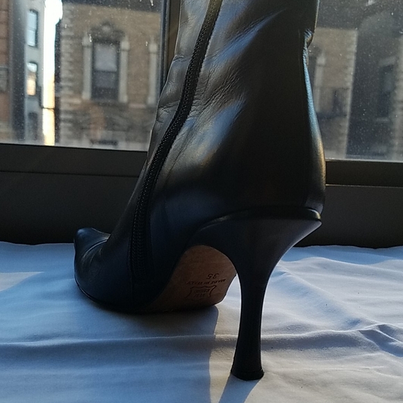 JIMMY CHOO Black Leather Boots - Picture 9 of 9